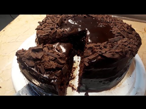 Chocolate Ganache Cake Without Oven | Cake Recipe by Merium | Chocolate ...