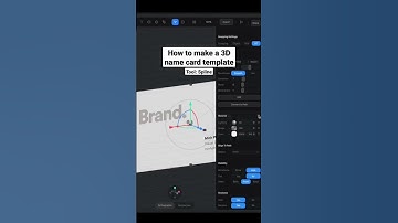 How to make a 3D name card template - Spline tutorial