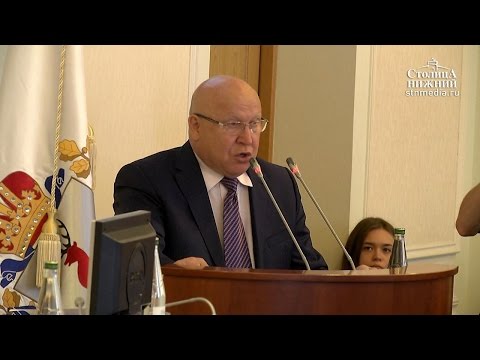 Доклад о работе правительства Нижегородской области представил Валерий Шанцев депутатам ЗСНО