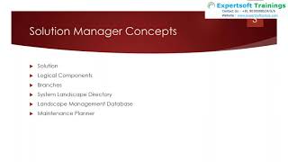 SAP Solman 7 2 Training | SAP Solution Manager 7.2 Training for USA UK Europe Cannada