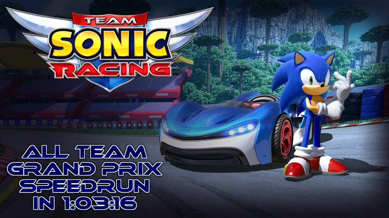Team Sonic Racing (PC) ✪ All Team Grand Prix (Bonus Boxes/No Skips) Speedrun in 1:03:16 (IGT)