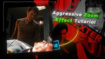 Aggressive zoom effect tutorial ( without Plugin ) on after effects✨