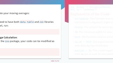 How to Use rollapply for Variable Width Moving Averages in R