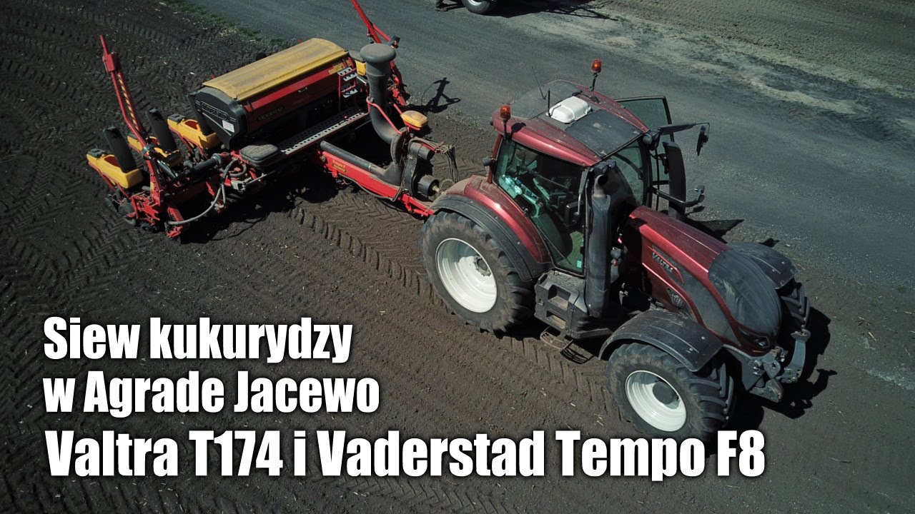 maxresdefault Szybko i precyzyjnie   Valtra T174 i Vaderstad Tempo F8, siew kukurydzy w Agrade Jacewo   VIDEO