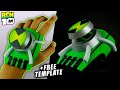 How To Make BEN 10 Omniverse Ultimatrix Omnitrix +FREE TEMPLATE | Easy DIY Alien Watch for Cosplay