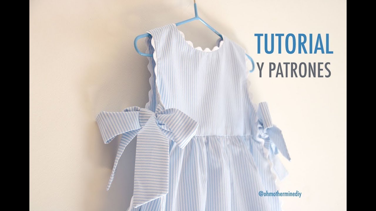 Costura patrones de vestido (gratis talla 9 años) - YouTube