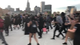 VIDEO NOW: Protesters gather on pedestrian bridge in Providence