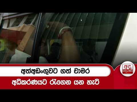 අත්අඩංගුවට ගත් චාමර අධිකරණයට රැගෙන යන හැටි... | Ada Derana