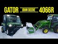 JOHN DEERE GATOR VS TRACTOR PLOWING SNOW IN STYLE! 🚜🐊😎