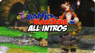 History of Banjo - Kazooie - All Game INTROS 1998 - 2008 ( N64, GBA & Xbox360)