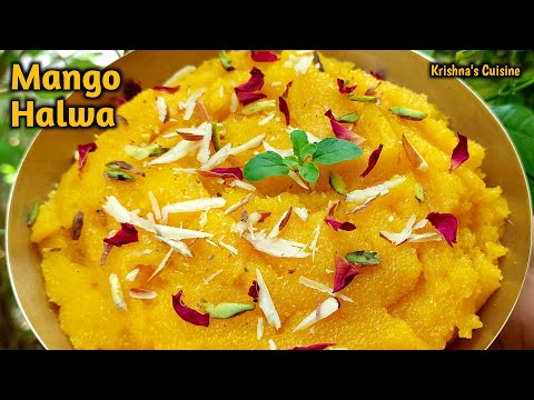 Mango Halwa || Mango Kesari || Aam Ka Halwa || Iskcon Prasad || Krishna's Cuisine #mangohalwa