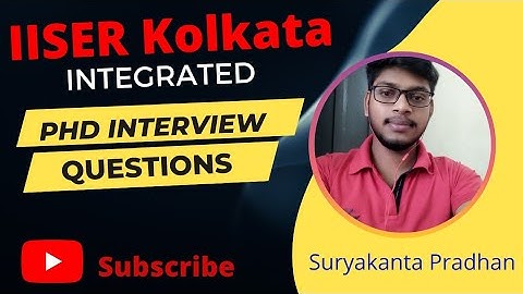 Physics PhD interview questions || #IISER Kolkata||