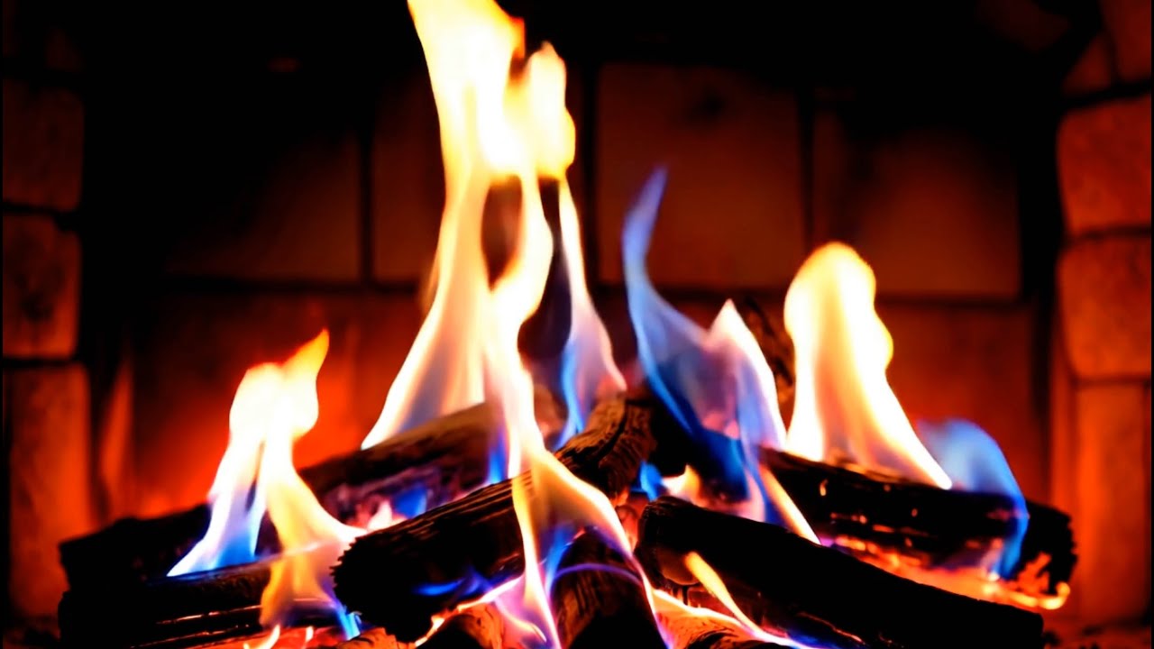 Relaxing Brick Fireplace (No Music) 🔥📺 Cozy Winter Fire for TV