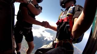 Head down exit skydive Hawaii