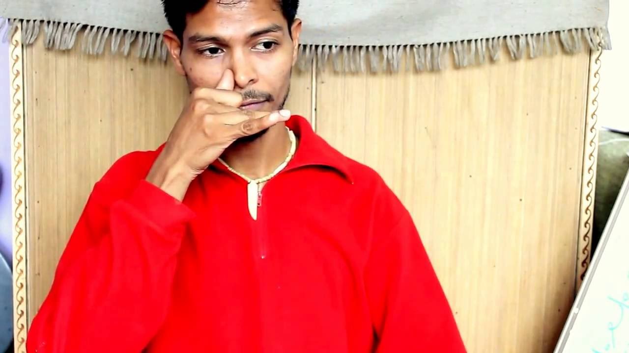 Alternative breathing (Nadi sodhana pranayama) with Amit yoga india meditation