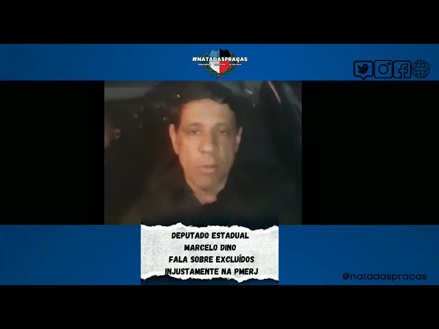 No dia 10/06/21, o Deputado Estadual Marcelo Dino, faz um pronunciamento em prol dos excluídos da PM