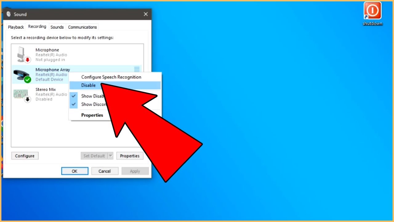 How to Enable or Disable Microphone in Windows 10 - YouTube