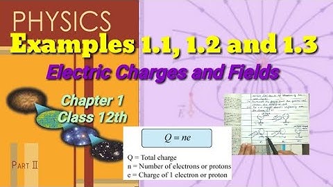 Examples 1.1, 1.2 and 1.3 | Class 12th Physics | Electric Charges And Fields |