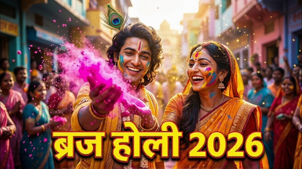 राधे कृष्ण होली 2026 | ब्रज में रंग बरसे | Superhit Holi Bhajan