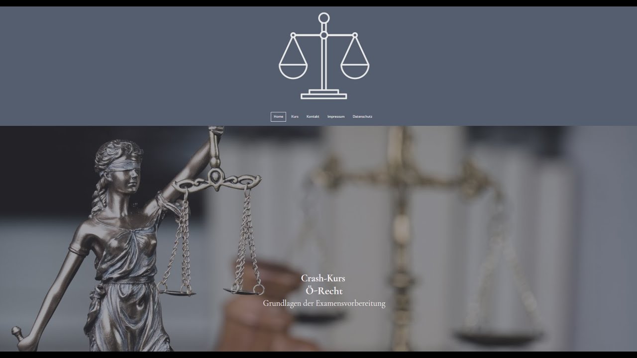 Crashkurs: Examensgrundlagen zum Öffentlichen Recht