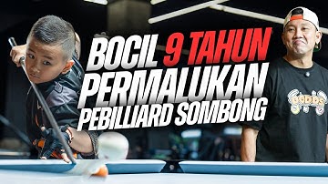 BOCAH AJAIB ‼️UMUR 9 TAHUN TAPI SKILL TOP BILLIARD DAN PERMALUKAN PEBILLIARD SOMBONG‼️