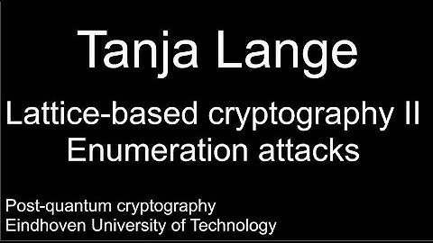 Lattice-based cryptography II - Enumeration attacks