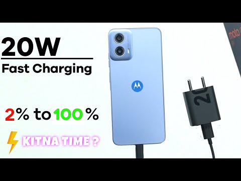 Moto g34 5G Charging Test | full Battery charged time 0% to 100% | Moto g34 5G Battery Draining🔥