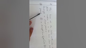 LOCUS OF CENTRE OF ALL CIRCLES OF GIVEN RADIUS R IN SAME PLANE PASSING THROUGH THE FIXED POINT IS _