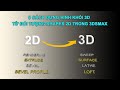 8 CÁCH DỰNG KHỐI 3D TỪ ĐỐI TƯỢNG SHAPES 2D