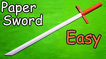 How to make a Paper Sword (Easy) Tutorial