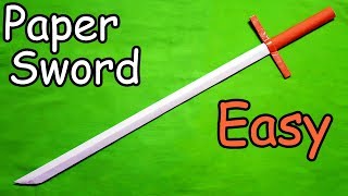 How to make a Paper Sword (Easy) Tutorial