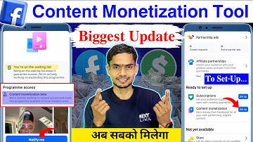 Facebook New Update✅ In Content Monetization📌|Facebook Content Monetization Waiting list & Notify me