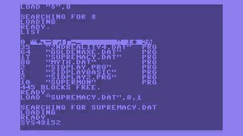 C-64 - How to play SID files