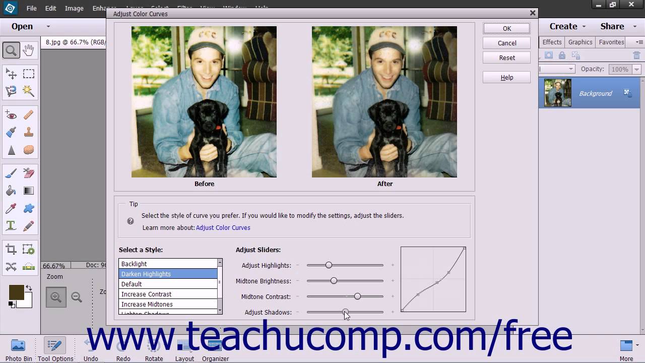 Photoshop Elements 13 Tutorial Color Curves Adobe Training - YouTube