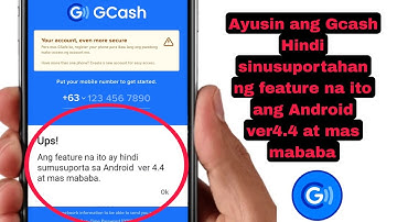 Ayusin ang Gcash Hindi sinusuportahan ng feature na ito ang Android ver4.4 at mas mababa