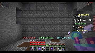 How to glitch through walls! | Hypixel skyblock