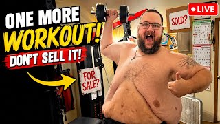 😳 400LB MAN QUITS THE GYM! Selling EVERYTHING… Unless I Work Out TODAY 🔴 LIVE