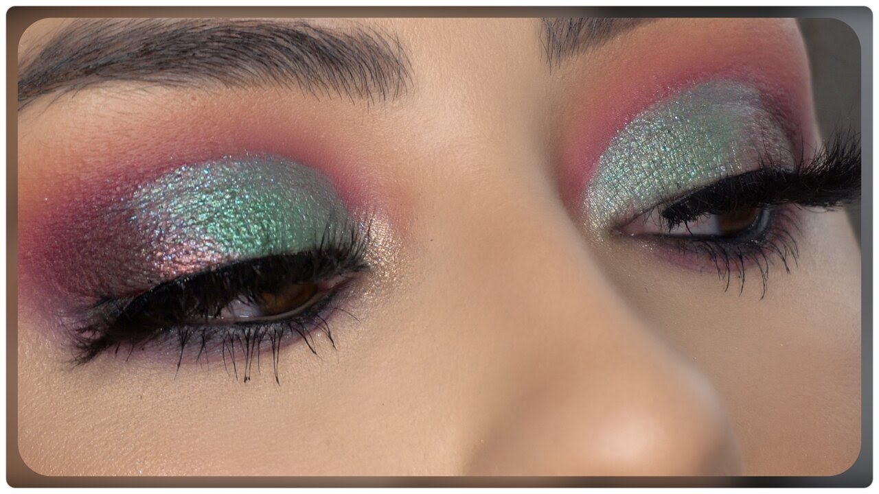 COLORFUL CHRISTMAS LOOK| Using ColourpopxIluvsarahii Through My Eyes Palette