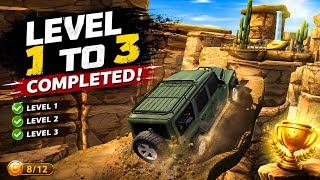Mountain Climb 4x4 🚙 Level 1 to 3 Complete | Extreme Offroad Gameplay screenshot 5