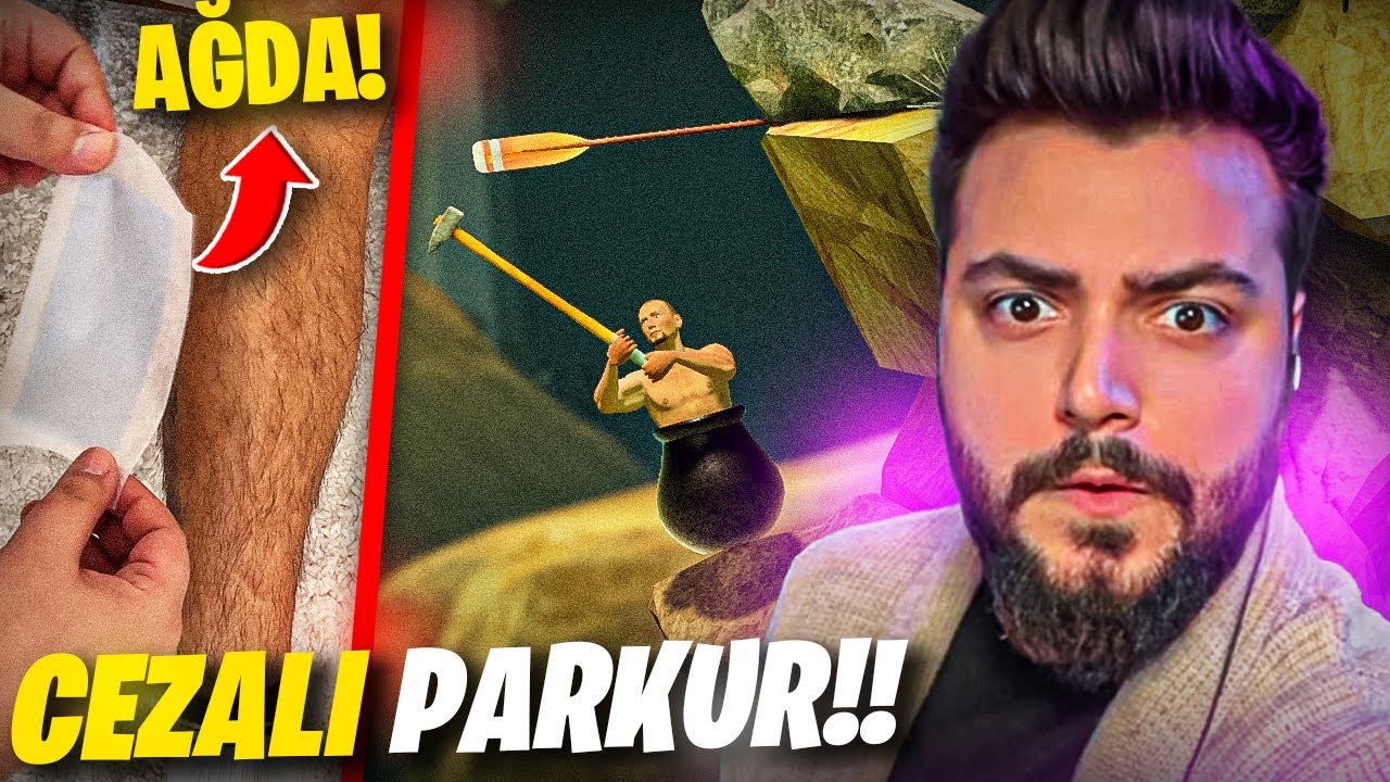 AĞDA CEZALI EN SİNİR BOZAN TIRMANMA OYUNU!! EKİPLE GETTING OVER IT | Elayja