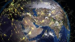 Abstract of world network, internet and global connection concept
