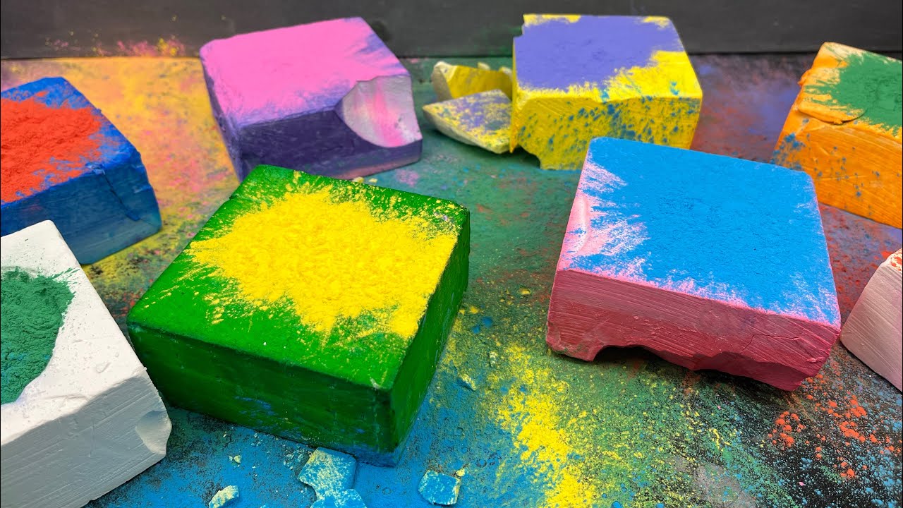 Dyed Gym Chalk | Holi Festival Celeb ASMR **Powder View** - YouTube