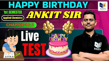 Applied Chemistry - 1 Up Polytechnic 1st Semester Live Class || Solution [ विलयन ] Chapter-3, Lec-6