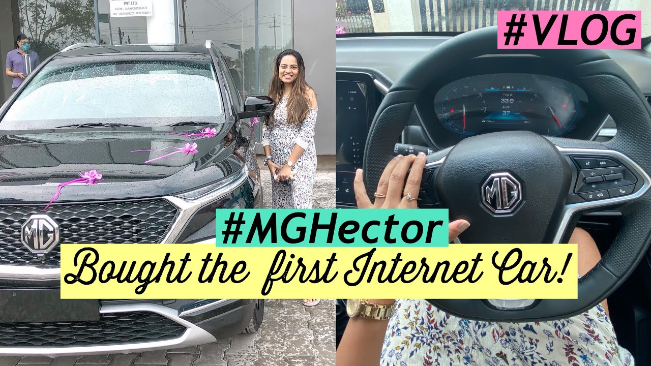 MG Hector Bought a Car First Car in India MG Hector Black