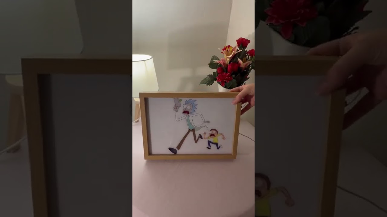 Rick & Morty Light Frame Art ! 