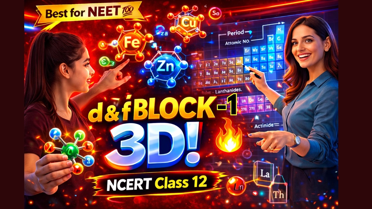 🔥 The d & f Block Elements-1 | 3D Animated | NCERT Class 12 Chemistry | Best for NEET 💯