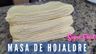 Masa de hojaldre metodo facil