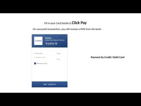 Fee payment portal for students