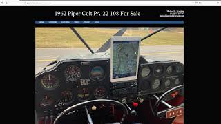 1962 Piper Colt PA22 108 flight charactoristics