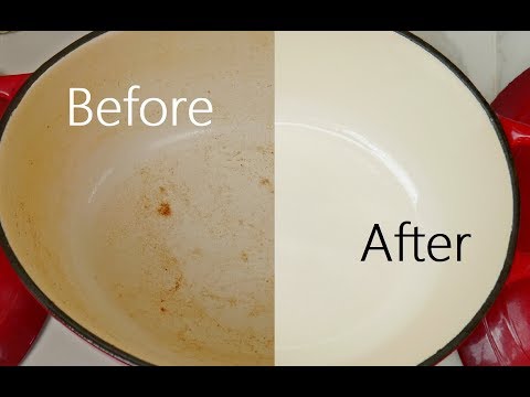 Video: How to quickly remove dark deposits from an enamel pot